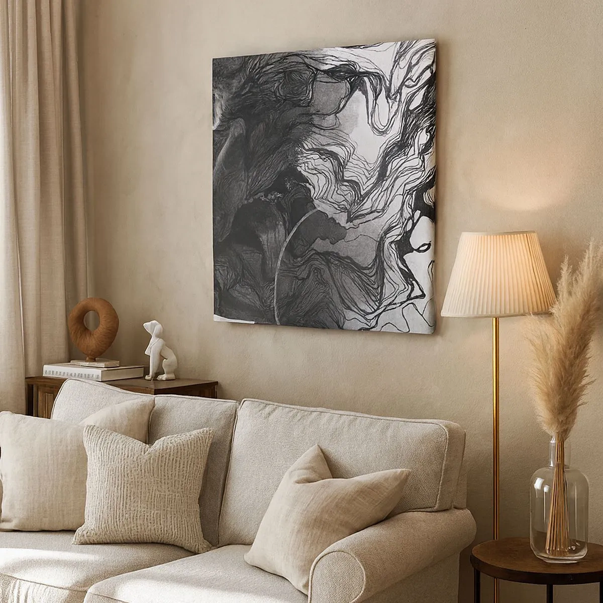 Impression sur toile - Image sur toile - Emmêlé dans les rêves - 30x30 cm