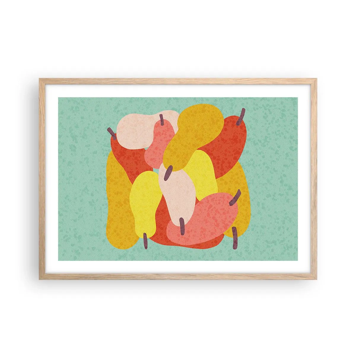 Affiche dans un chêne clair - Poster - Essayez le soleil d'été - 70x50 cm