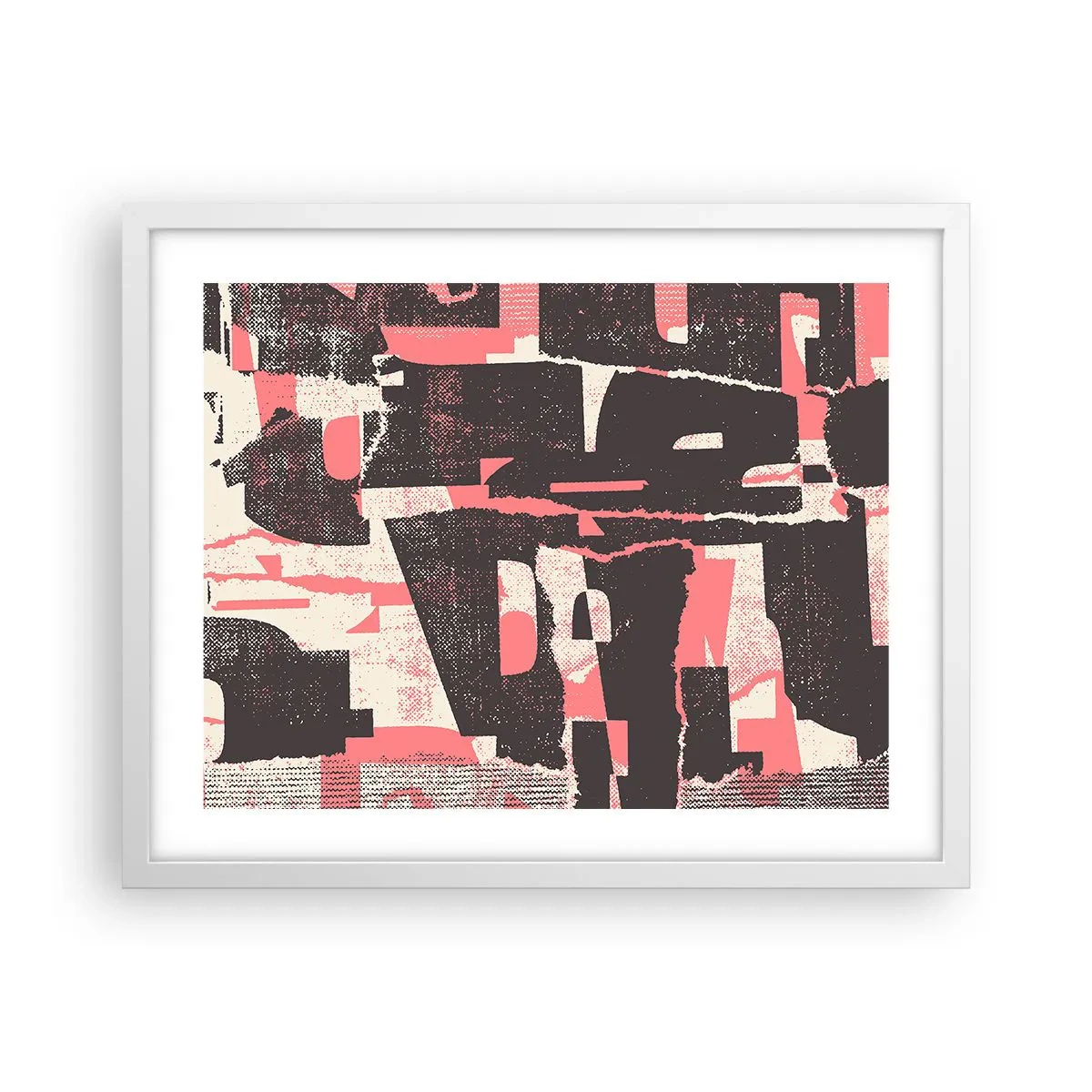 Affiche dans un cadre blanc - Poster - Tout ce tapage - 50x40 cm