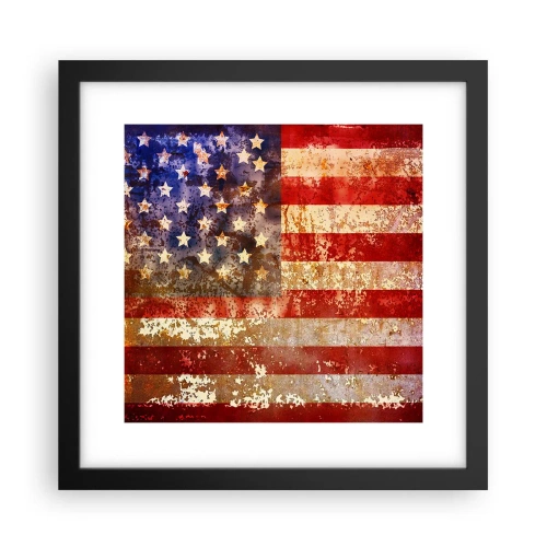 Affiche dans un cadre noir - Poster - La gloire ne s'efface pas - 30x30 cm