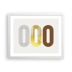 Affiche dans un cadre blanc - Poster - Ooo! - 50x40 cm