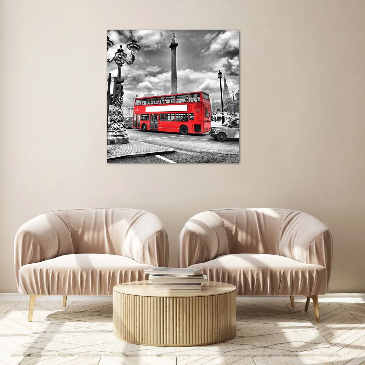 Impression sur verre - Image sur verre - La vraie circulation sanguine de la ville - 40x40 cm