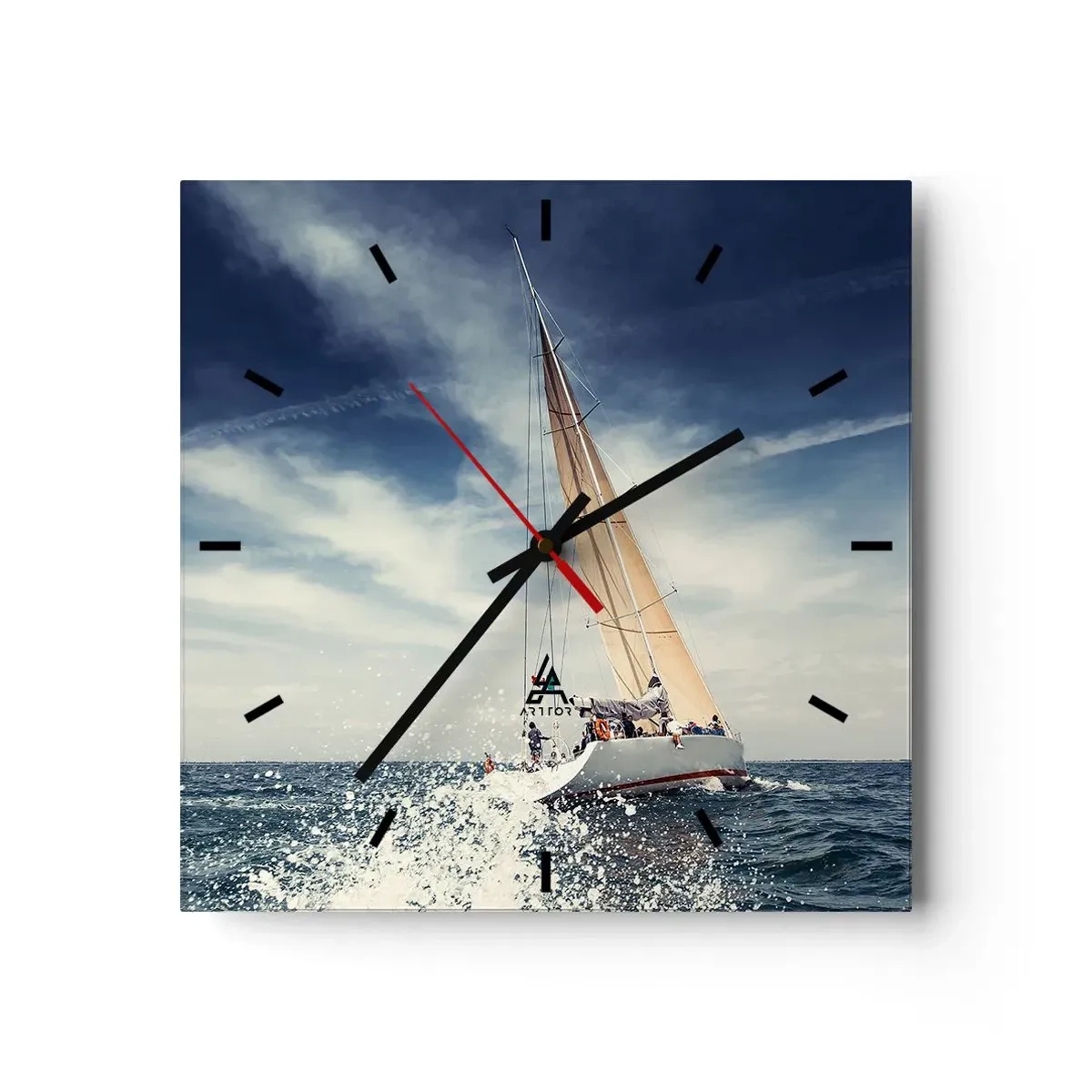 Horloge murale - Pendule murale - Ils ne nous rattraperont pas ! - 40x40 cm