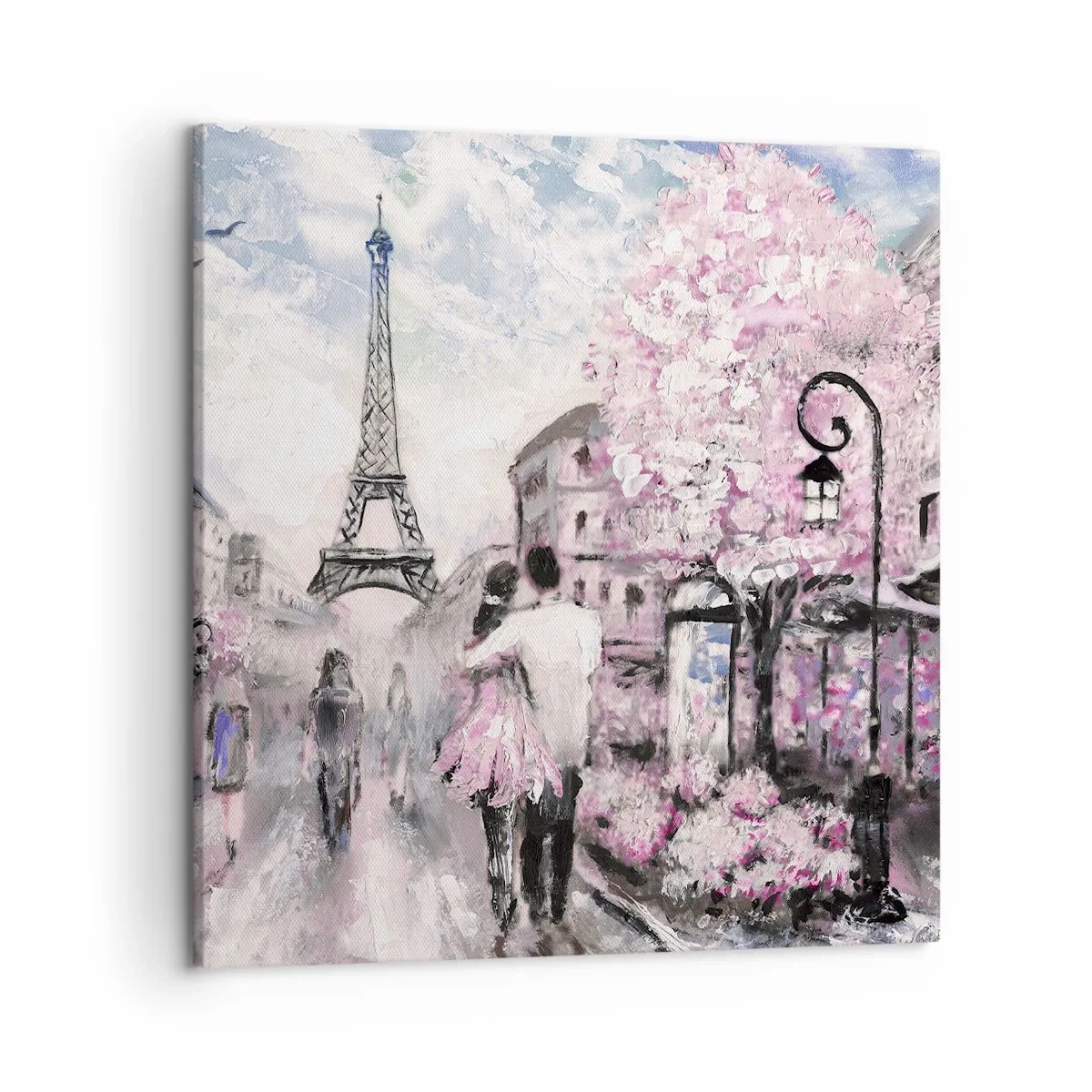 Impression sur toile - Image sur toile - Comment tomber amoureu, il faut juste... - 50x50 cm