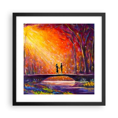 Affiche dans un cadre noir - Poster - Le ciel les aime aussi - 40x40 cm