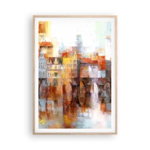 Affiche dans un chêne clair - Poster - C'est aussi beau sous le pont - 70x100 cm