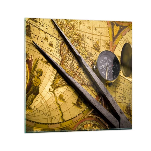 Impression sur verre - Image sur verre - Où sont ces trésors? - 50x50 cm