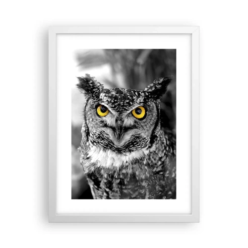 Affiche dans un cadre blanc - Poster - Rien ne se cachera - 30x40 cm