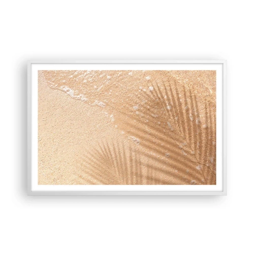 Affiche dans un cadre blanc - Poster - Ombre d'un été chaud - 91x61 cm