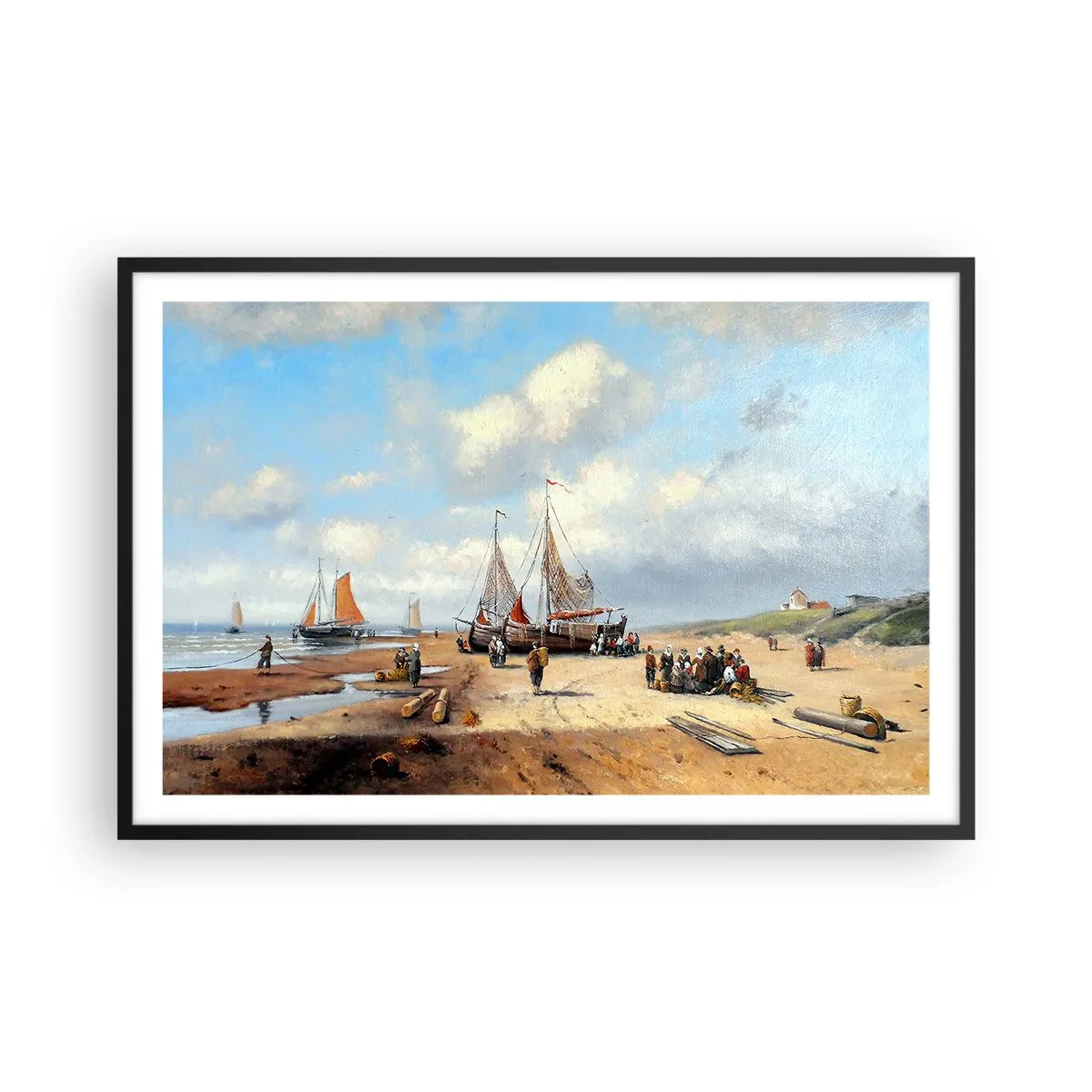 Affiche dans un cadre noir - Poster - Après une capture réussie - 91x61 cm