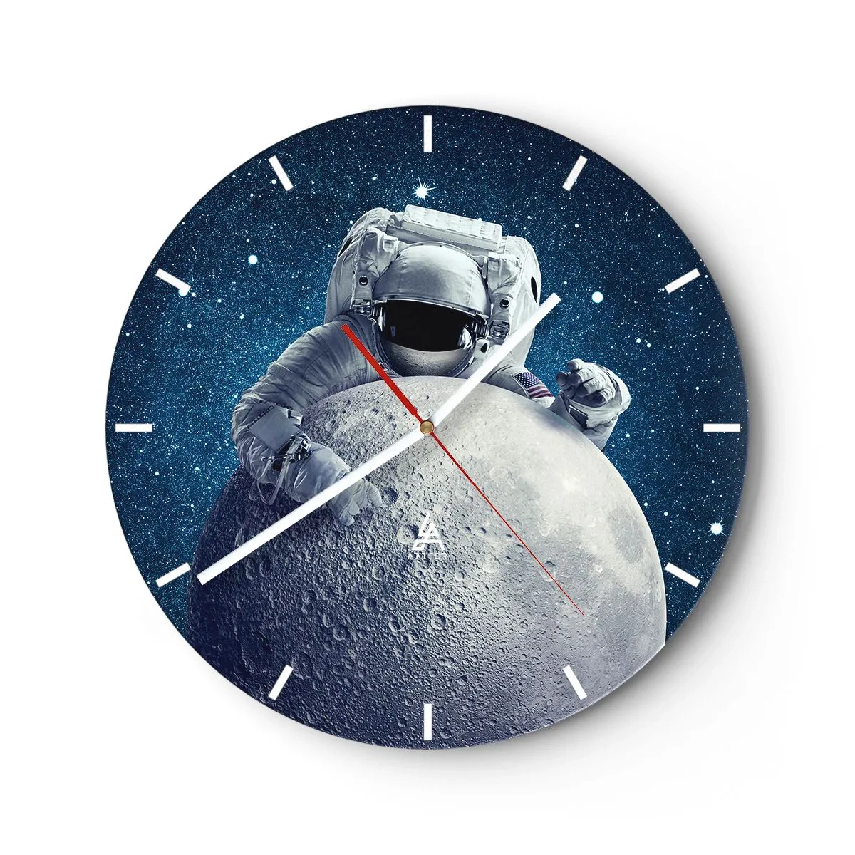 Horloge murale - Pendule murale - Comique de l'espace - 40x40 cm