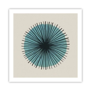 Affiche - Poster - Rayonnant dans l'azur - 60x60 cm
