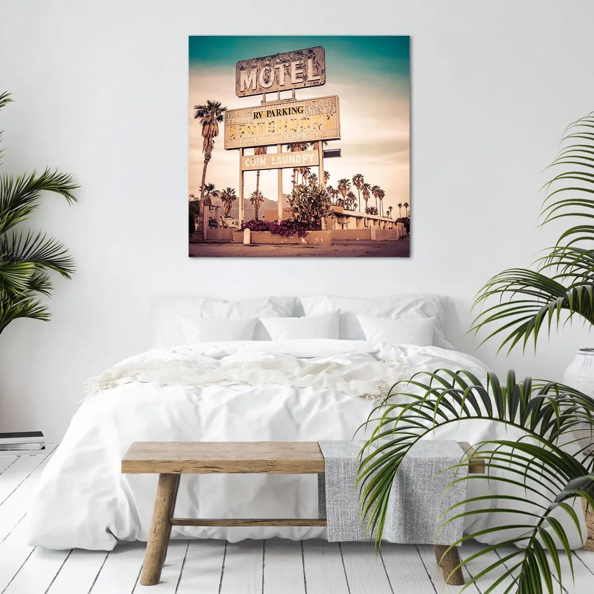 Impression sur toile - Image sur toile - Ici, le temps s'est arrêté - 40x40 cm