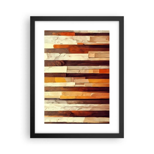 Affiche dans un cadre noir - Poster - Hymne des arbres forestiers - 30x40 cm