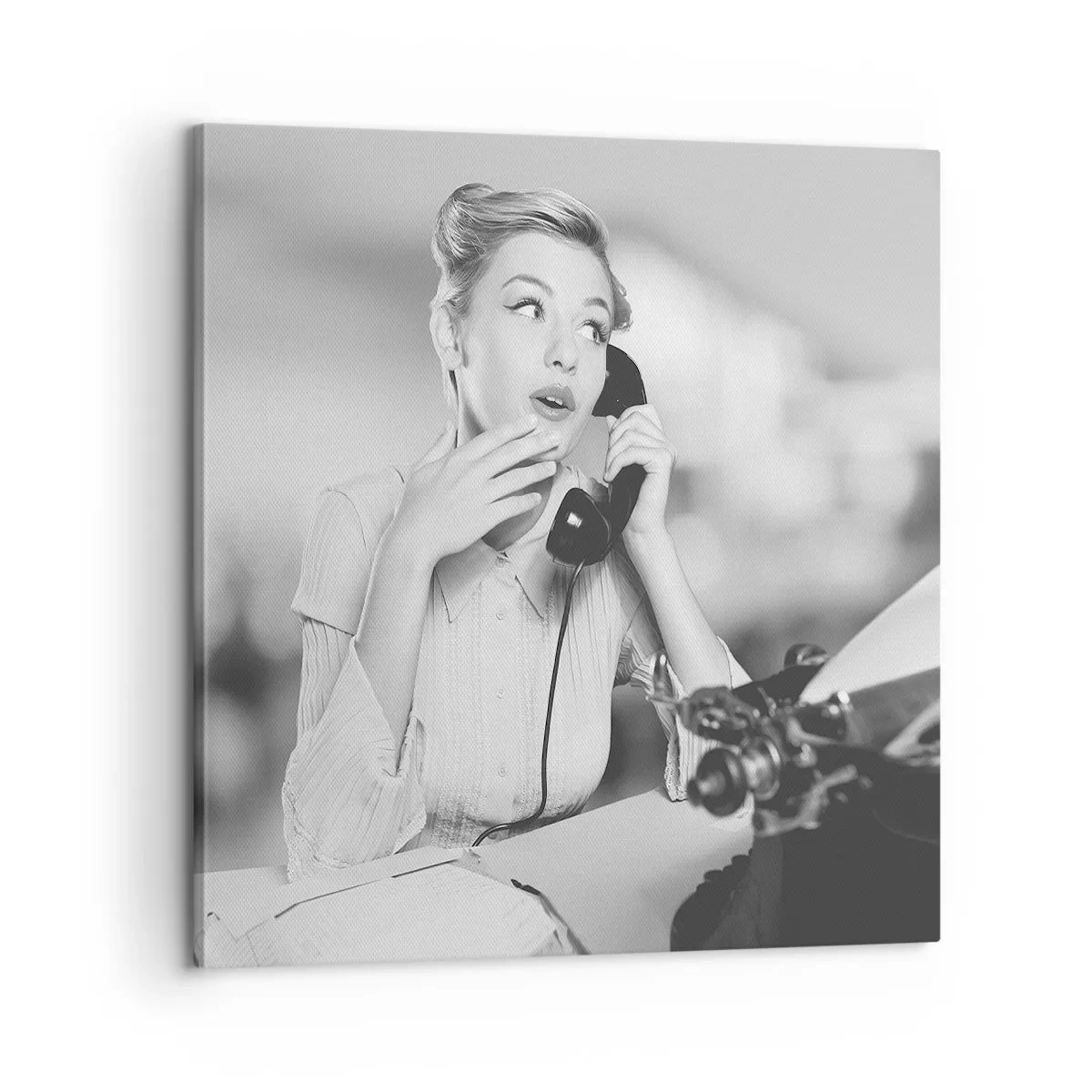 Impression sur toile - Image sur toile - Hello! Ici les années 50 - 60x60 cm