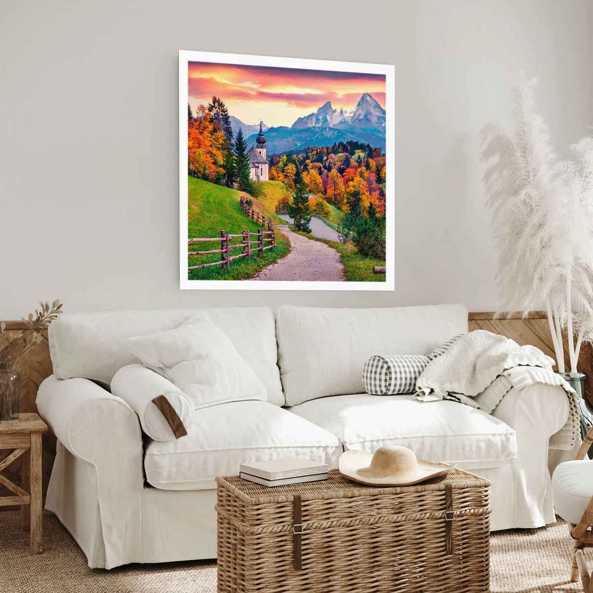 Affiche - Poster - Paysage comme peind - 40x40 cm