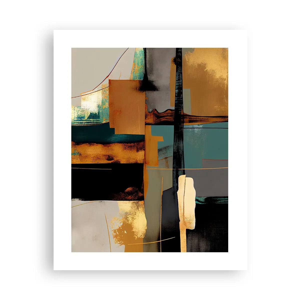 Affiche - Poster - Abstraction – lumière et ombre - 40x50 cm