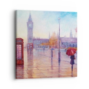 Impression sur toile - Image sur toile - Jour automnal londonien - 30x30 cm