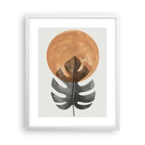 Affiche dans un cadre blanc - Poster - Toujours le soleil - 40x50 cm