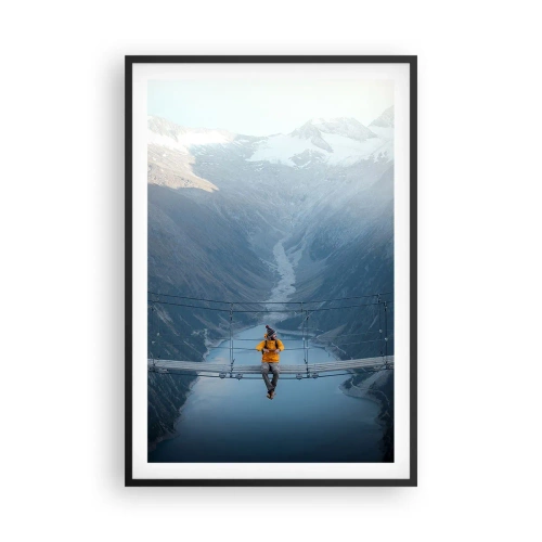 Affiche dans un cadre noir - Poster - Ravi de la suspension - 61x91 cm