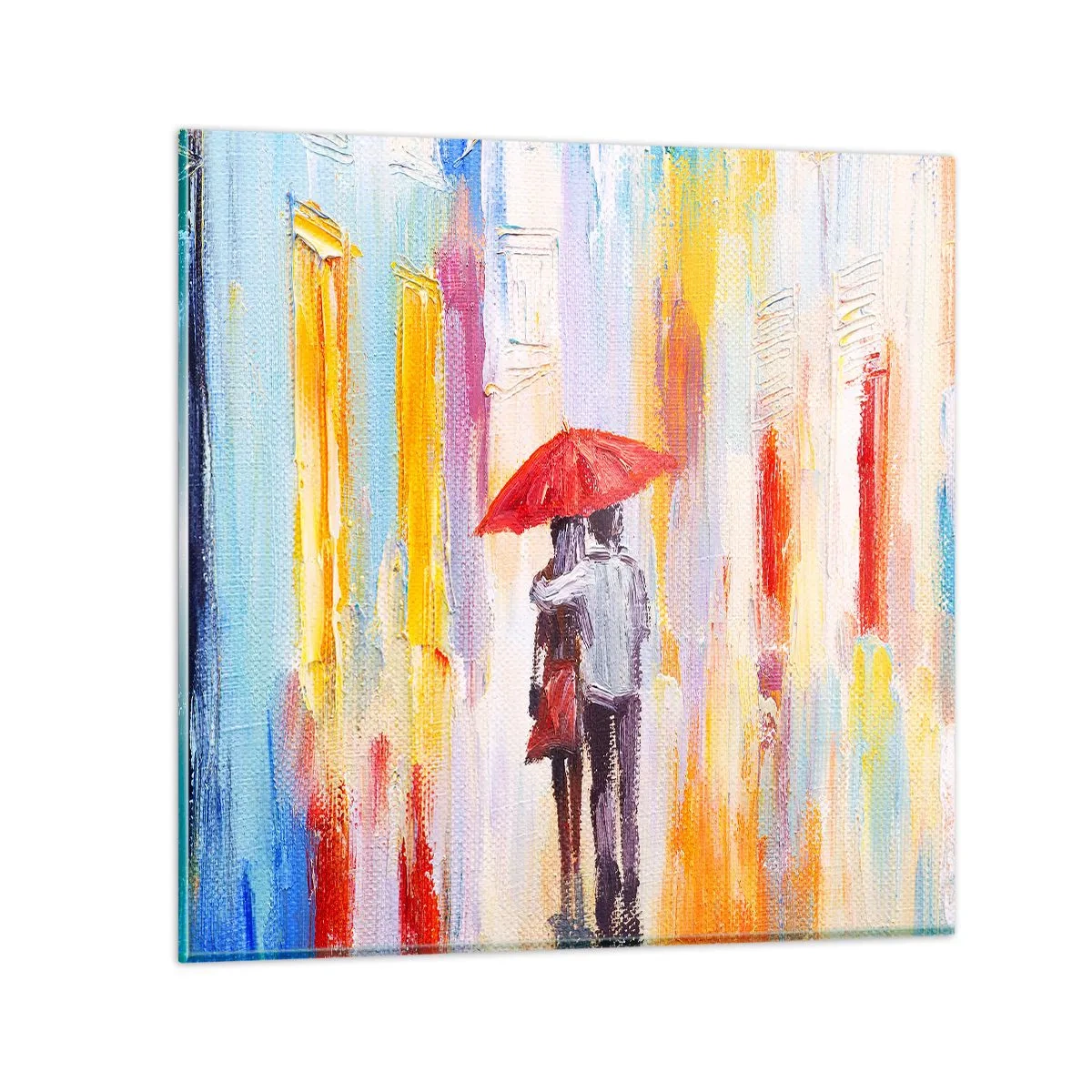 Impression sur verre - Image sur verre - Qu'il pleuve encore - 30x30 cm