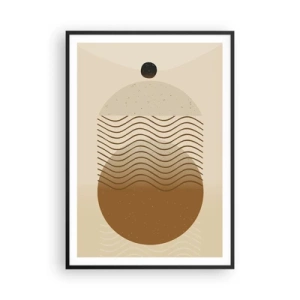 Affiche dans un cadre noir - Poster - Sur l'origine des figures géométriques - 70x100 cm
