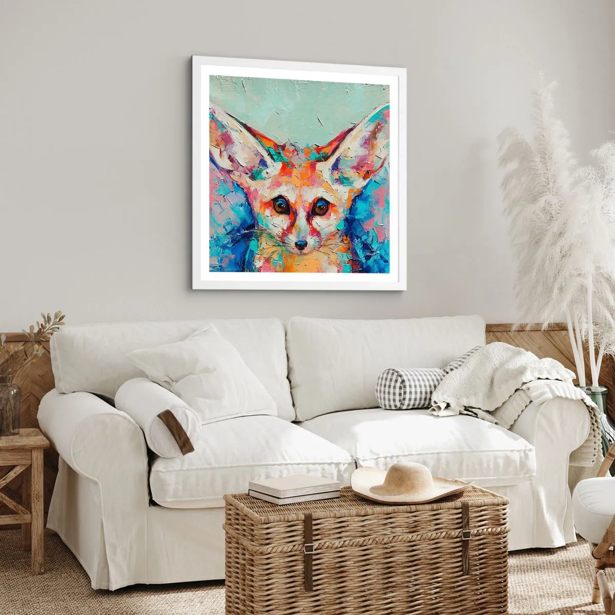 Affiche dans un cadre blanc - Poster - Etes-vous prêts pour moi? - 40x40 cm