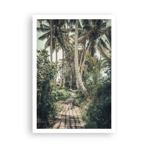 Affiche - Poster - Allée des palmiers - 70x100 cm