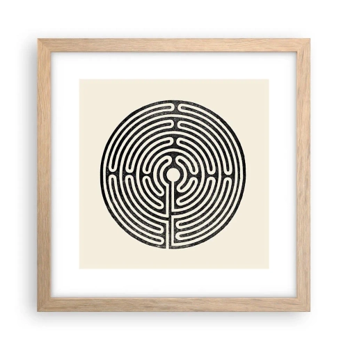 Affiche dans un chêne clair - Poster - Ordre mystérieux - 30x30 cm