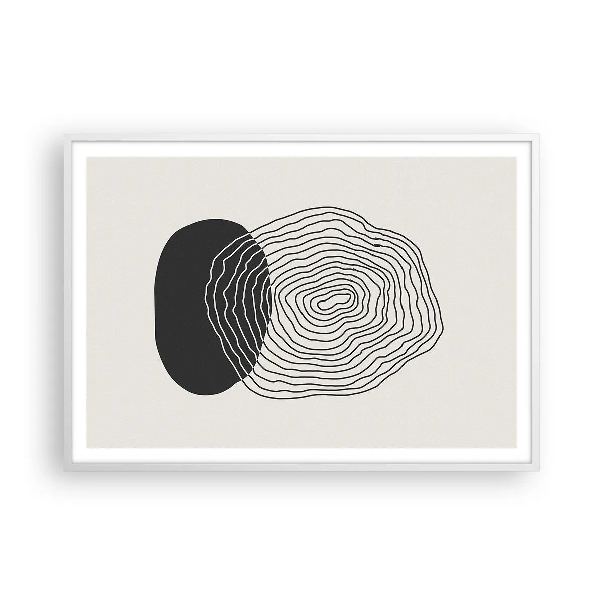 Affiche dans un cadre blanc - Poster - Durabilité et oscillation - 100x70 cm