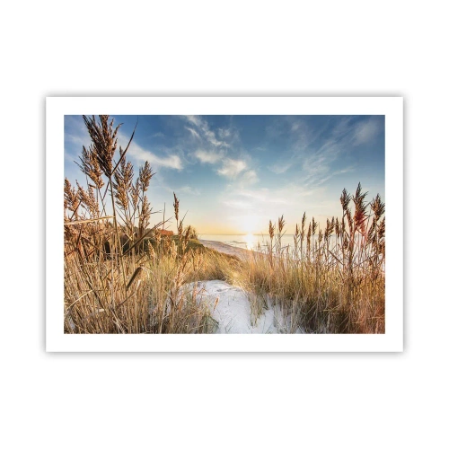 Affiche - Poster - Plage du nord - 70x50 cm