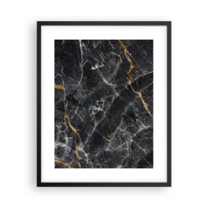 Affiche dans un cadre noir - Poster - La vie intérieure de la pierre - 40x50 cm