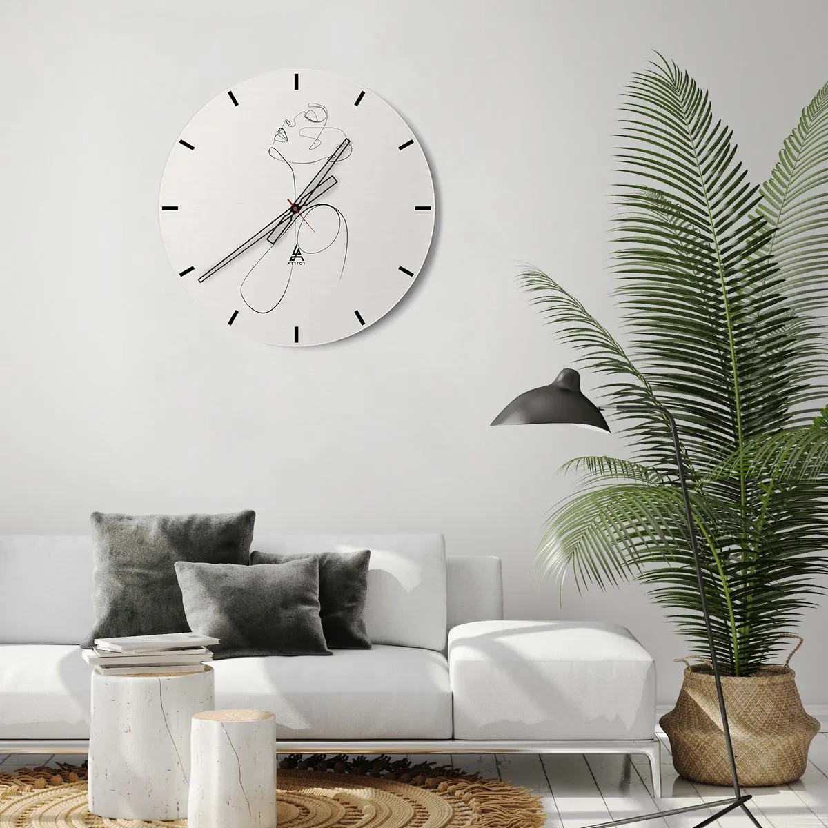 Horloge murale - Pendule murale - En boucle dans les rêves - 30x30 cm