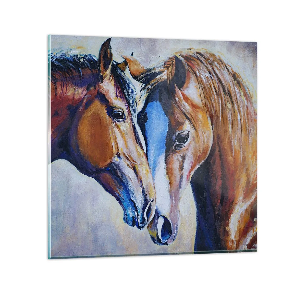 Impression sur verre - Image sur verre - Est-ce de l'amitié ? Ou de l'amour ? - 50x50 cm