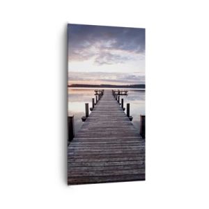 Impression sur toile - Image sur toile - Une frontière tranquille entre le jour et la nuit - 65x120 cm