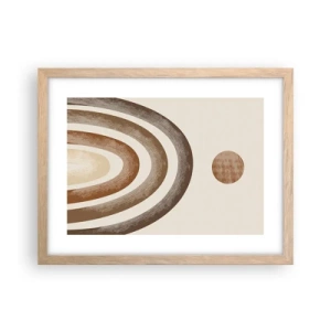 Affiche dans un chêne clair - Poster - Dans une galaxie lointaine - 40x30 cm