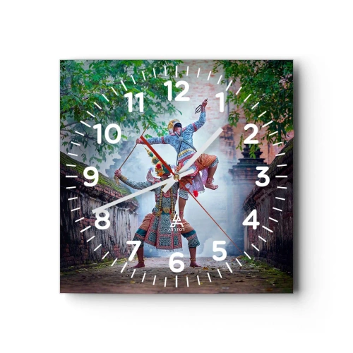 Horloge murale - Pendule murale - La danse est d'une beauté dévastatrice - 40x40 cm