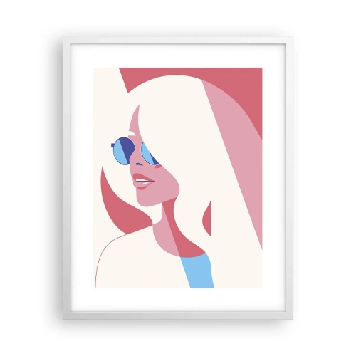 Affiche dans un cadre blanc - Poster - C'était une blonde… - 40x50 cm