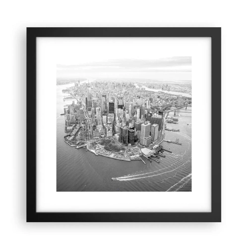Affiche dans un cadre noir - Poster - Comment ne pas aimer ? - 30x30 cm