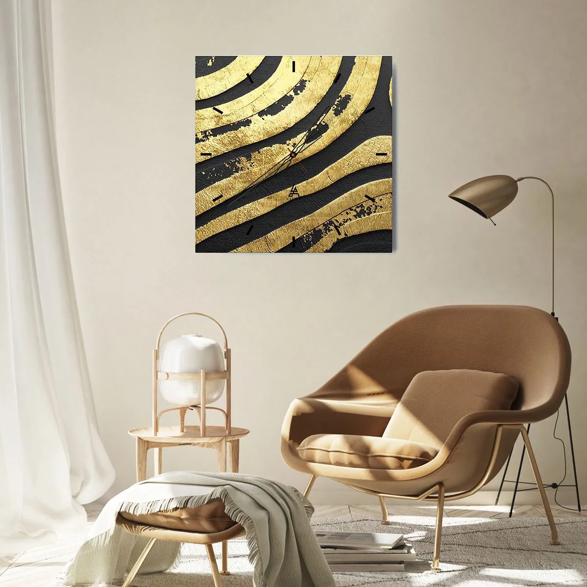 Horloge murale - Pendule murale - Tout coule - 30x30 cm