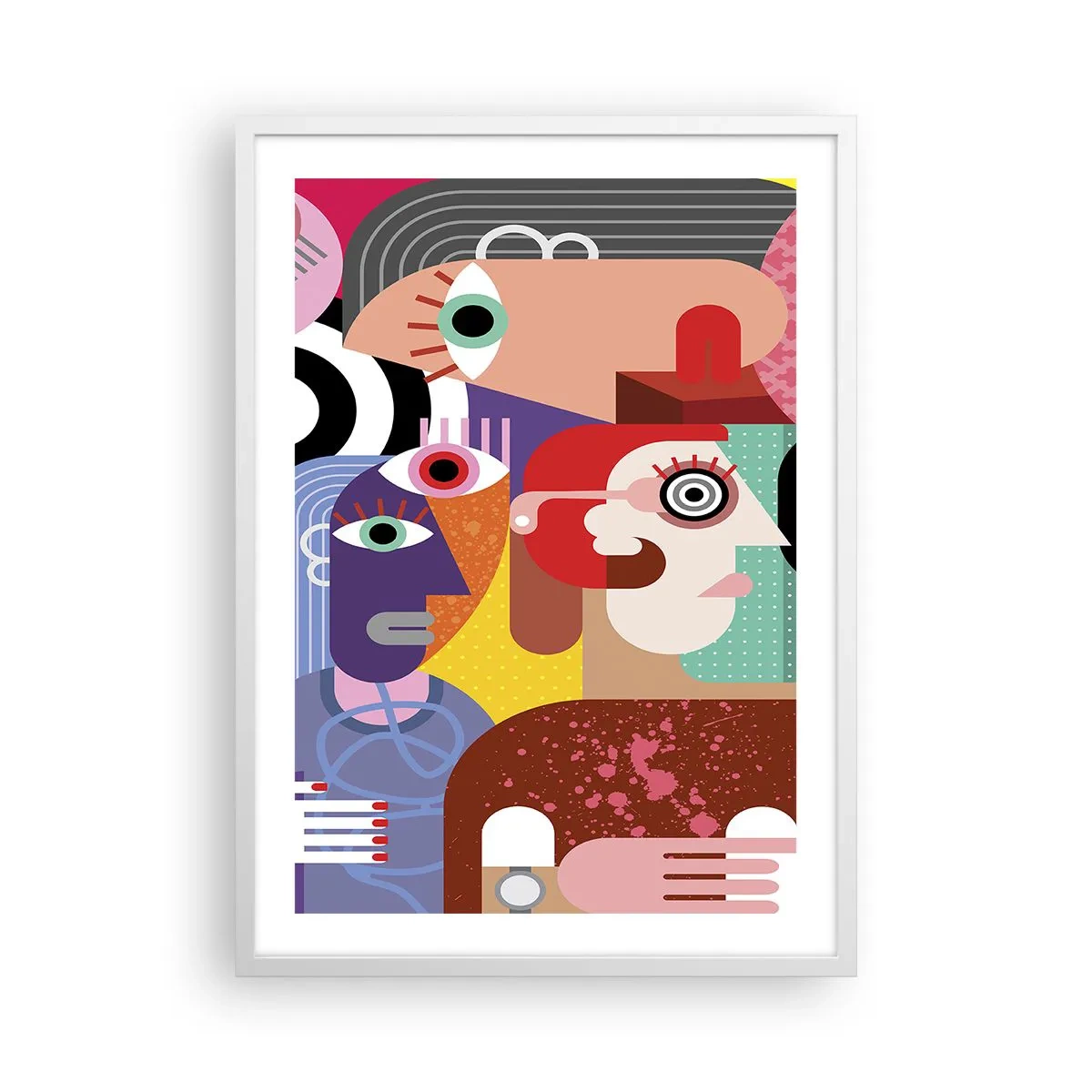 Affiche dans un cadre blanc - Poster - Nous par M. Picasso - 50x70 cm