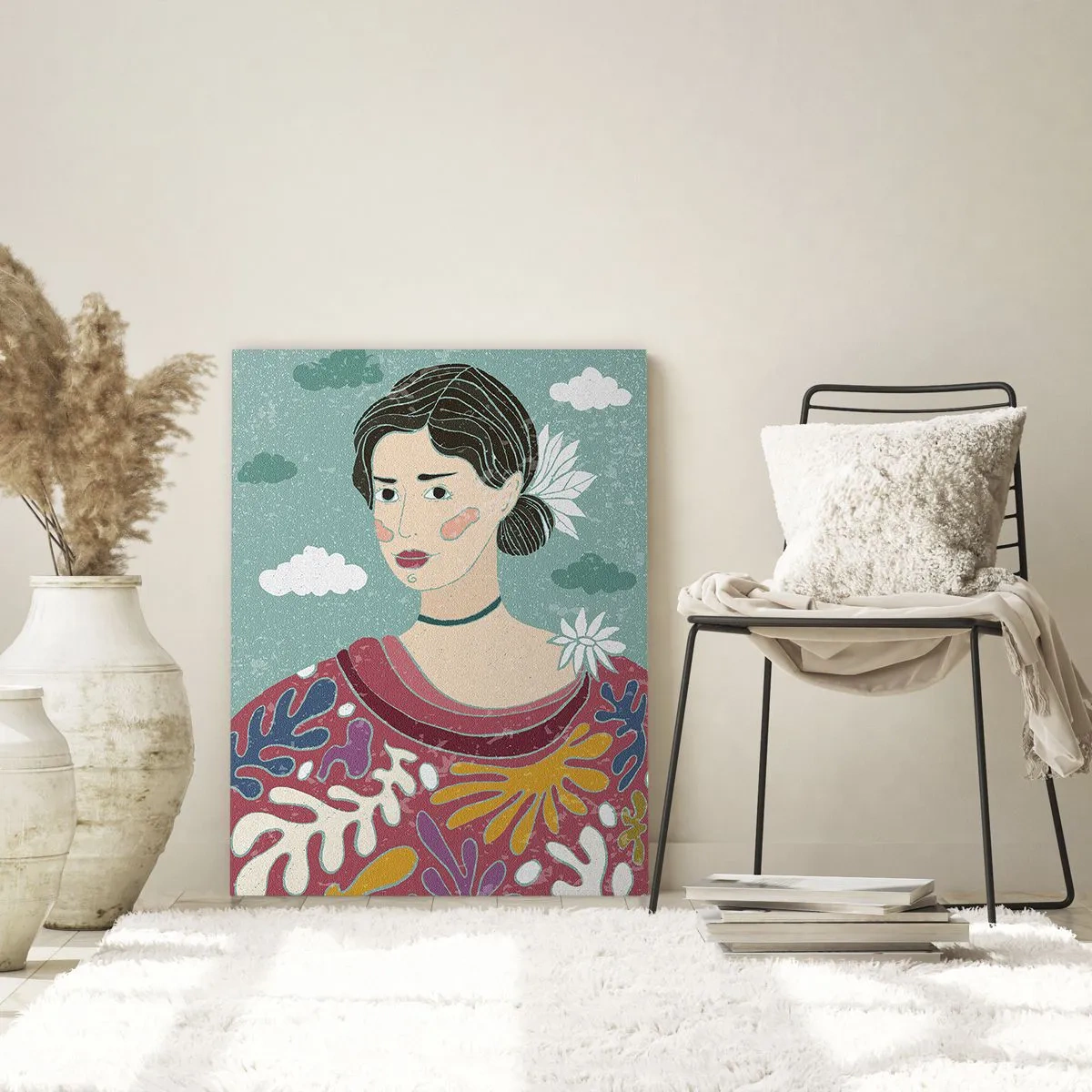 Impression sur verre - Image sur verre - Avec de la mélancolie dans les yeux - 70x100 cm