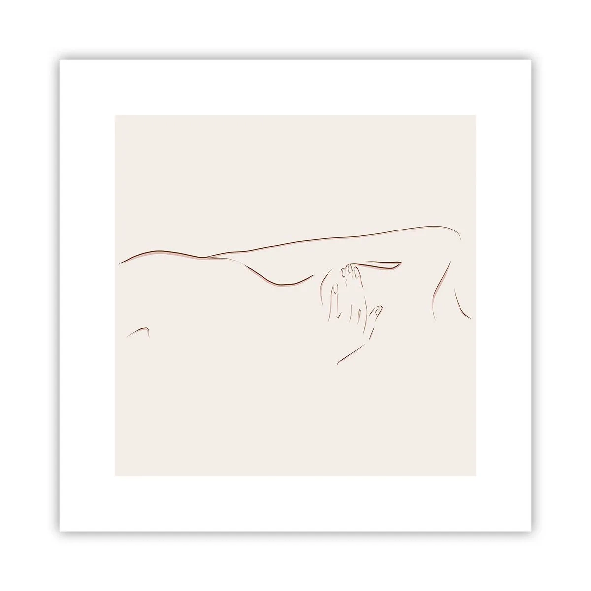 Affiche - Poster - La forme du désir - 30x30 cm