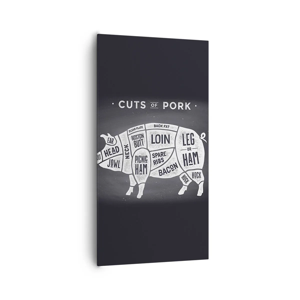 Impression sur toile - Image sur toile - L'art de la découpe - 65x120 cm