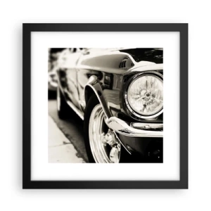 Affiche dans un cadre noir - Poster - Brillance permanente - 30x30 cm