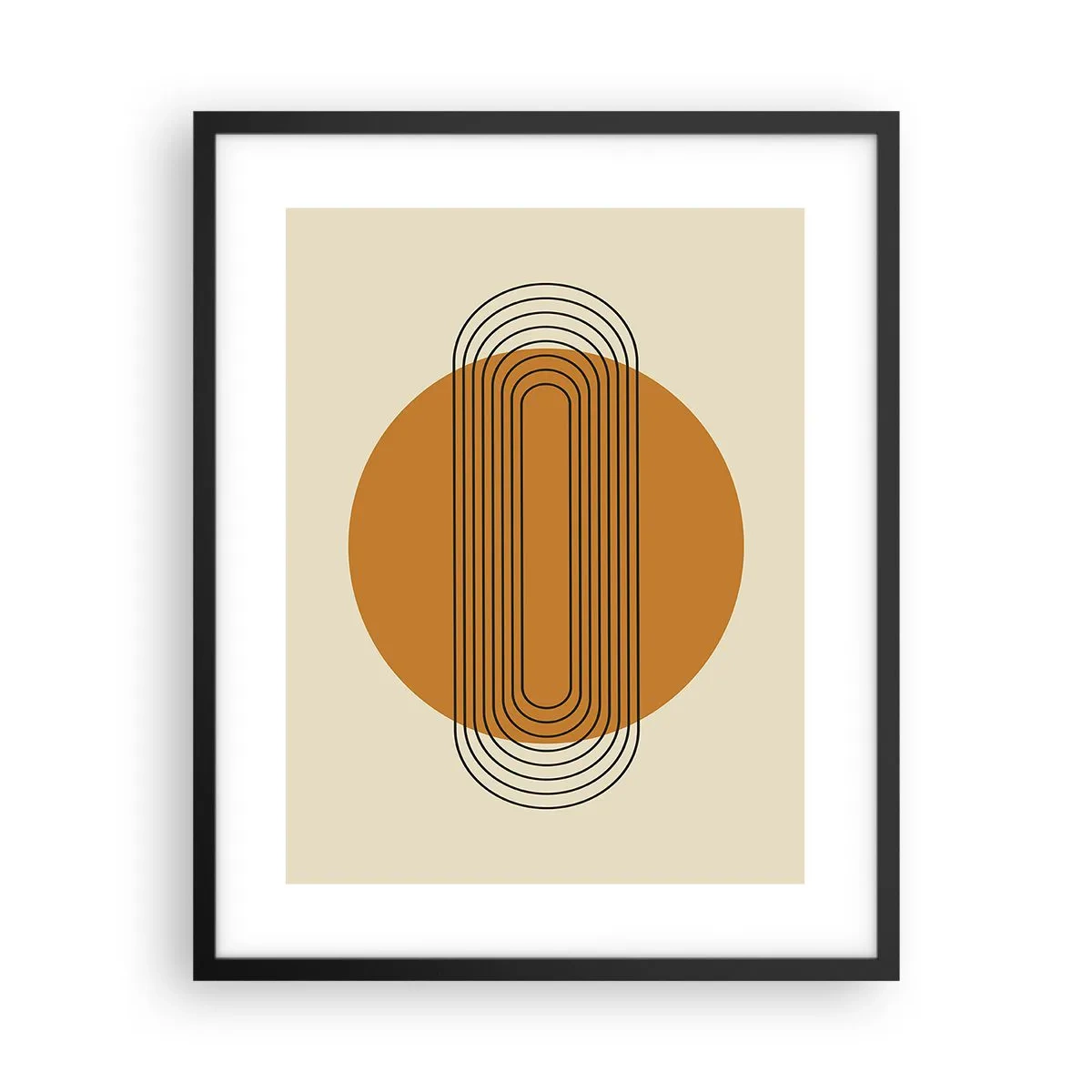 Affiche dans un cadre noir - Poster - Plan idéal - 40x50 cm