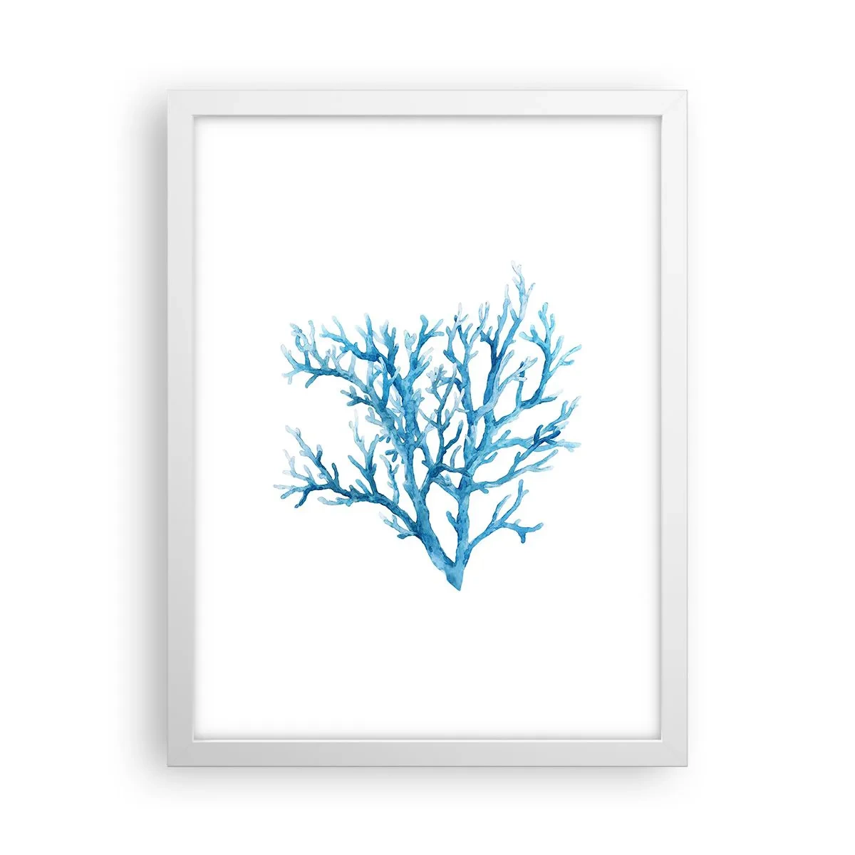 Affiche dans un cadre blanc - Poster - Filigrane nautique - 30x40 cm