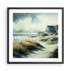 Affiche dans un cadre noir - Poster - Loin de l'agitation - 50x50 cm