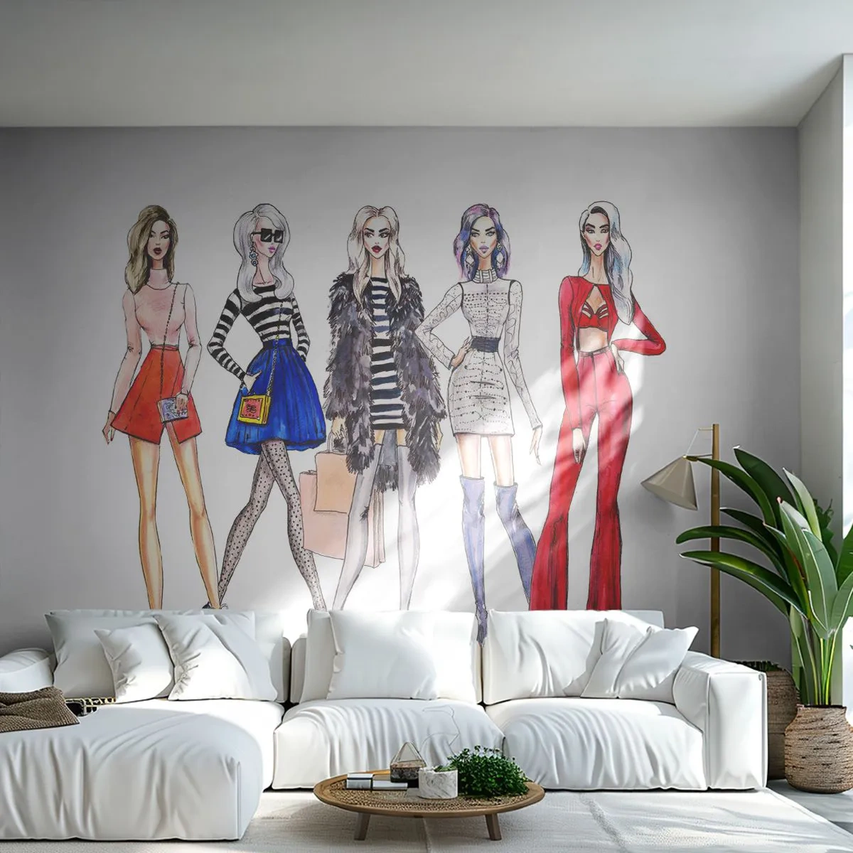 Papier Peint Photo Premium Canvas - Every week Fashion Week - Femme, Mode, Modèle - 250x175 cm