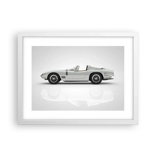 Affiche dans un cadre blanc - Poster - Promesse de plaisir - 40x30 cm